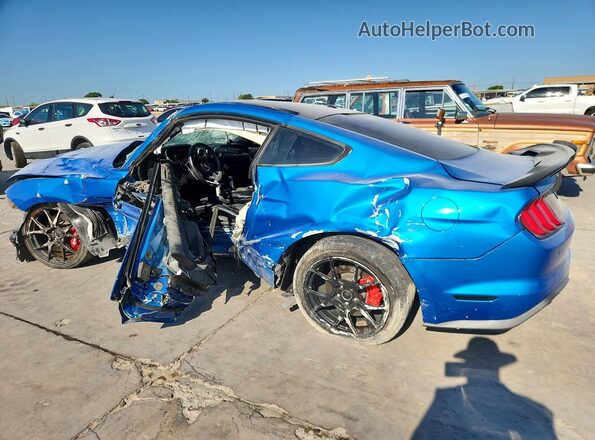 1FA6P8CF2K5189332 2019 FORD MUSTANG Blue Հետևի ձախ
