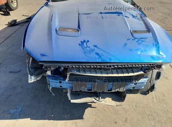 1FA6P8CF2K5189332 2019 FORD MUSTANG Blue Սալոնի հետևի տեսք