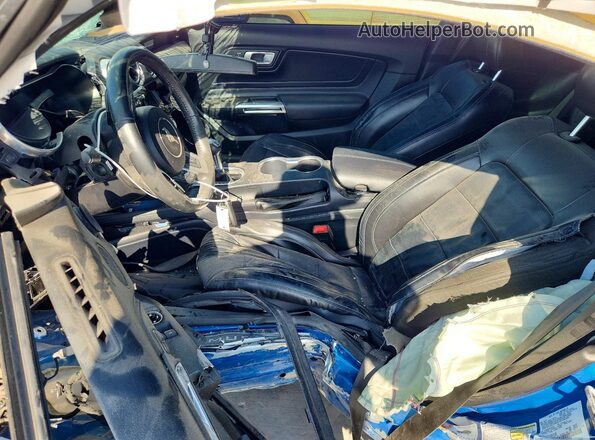 1FA6P8CF2K5189332 2019 FORD MUSTANG Blue Սալոնի դիմացի տեսք