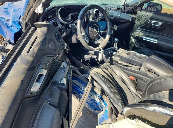 1FA6P8CF2K5189332 2019 FORD MUSTANG Blue Առջևի վահանակի տեսք