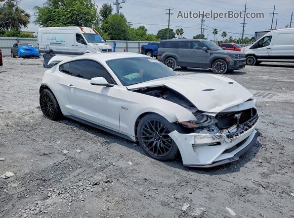 1FA6P8CF2L5169387 2020 FORD MUSTANG White Delantero derecho