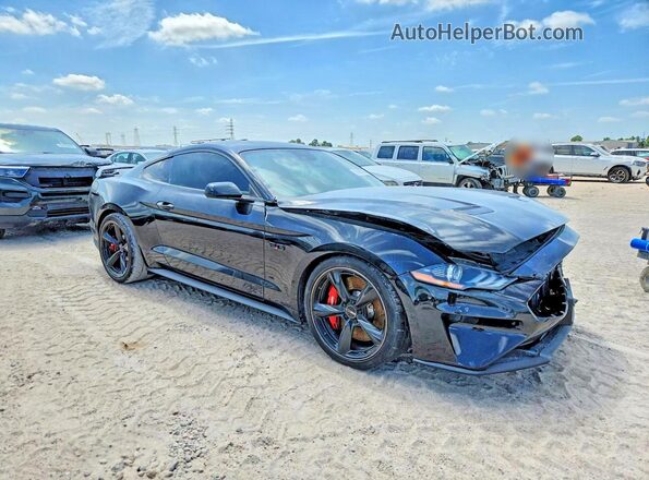 1FA6P8CF2M5147973 2021 FORD MUSTANG Black წინა მარჯვენა