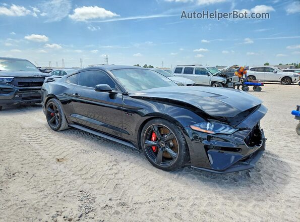 1FA6P8CF2M5147973 2021 FORD MUSTANG Black წინა ხედი