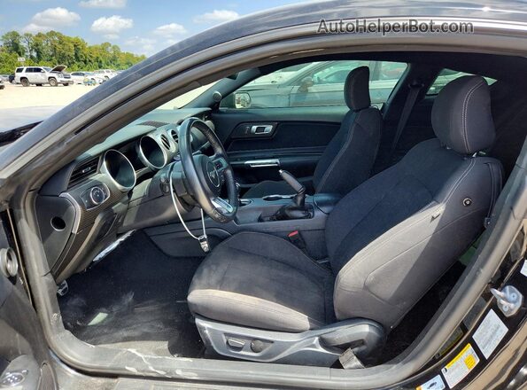 1FA6P8CF2M5147973 2021 FORD MUSTANG Black წინა პანელის ხედი