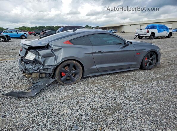 1FA6P8CF2N5142032 2022 FORD MUSTANG Gray Trasero derecho