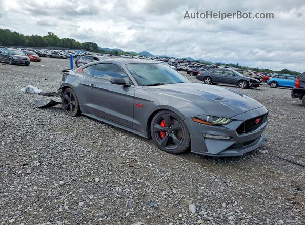 1FA6P8CF2N5142032 2022 FORD MUSTANG Gray Delantero derecho