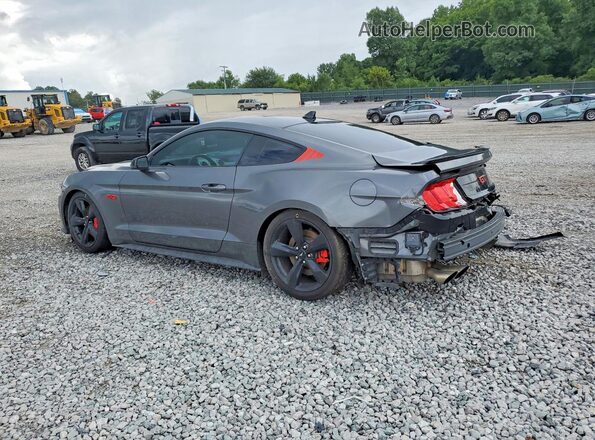 1FA6P8CF2N5142032 2022 FORD MUSTANG Gray Trasero izquierdo