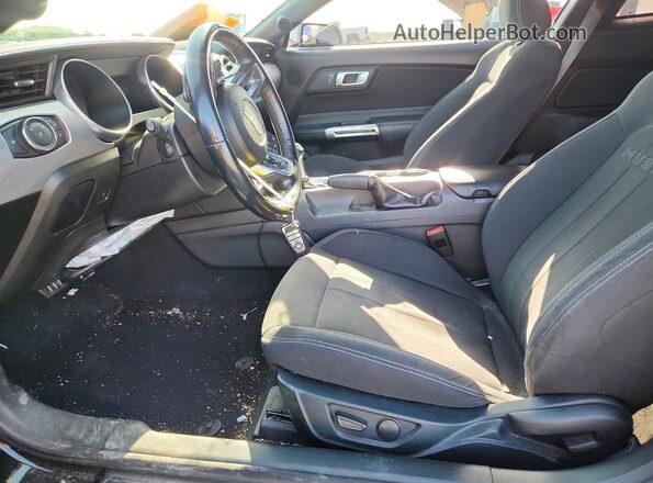 1FA6P8CF2N5144444 2022 FORD MUSTANG Black წინა სალონის ხედი