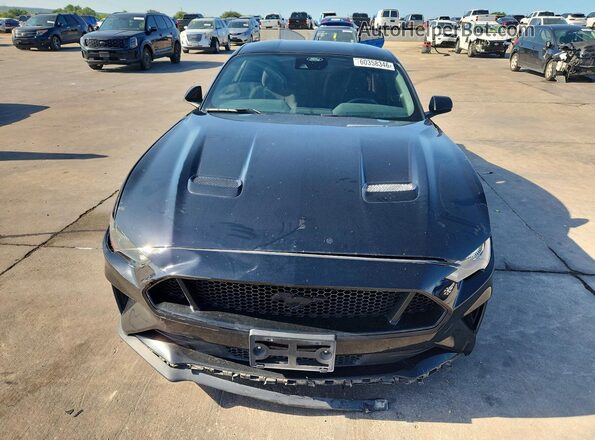 1FA6P8CF2N5144444 2022 FORD MUSTANG Black წინა ხედი