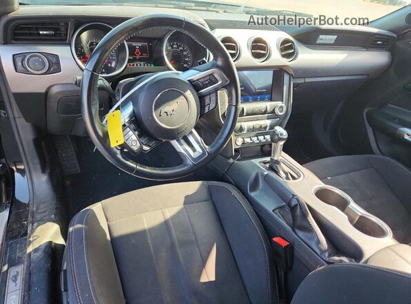 1FA6P8CF2N5144444 2022 FORD MUSTANG Black წინა პანელის ხედი