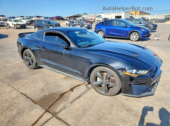 1FA6P8CF2N5144444 2022 FORD MUSTANG Black წინა მარჯვენა