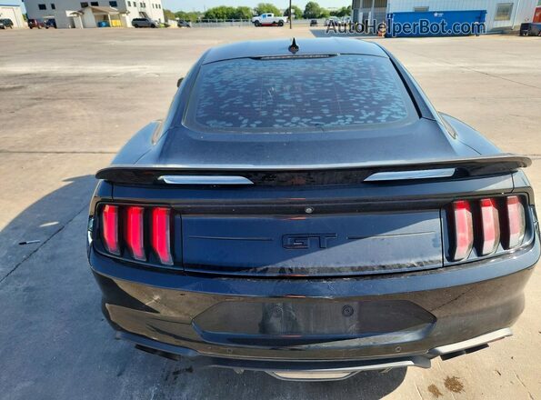 1FA6P8CF2N5144444 2022 FORD MUSTANG Black უკანა ხედი