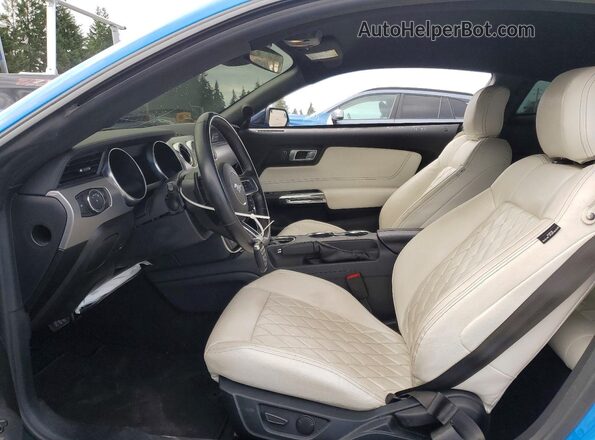 1FA6P8CF2P5303336 2023 FORD MUSTANG Blue Вид салону спереду