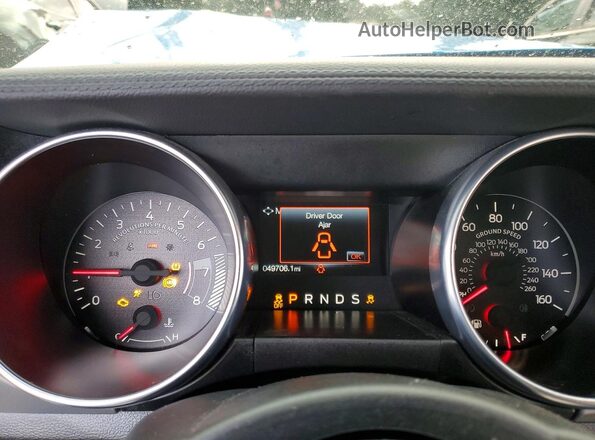 1FA6P8CF2P5303336 2023 FORD MUSTANG Blue Вид щитка приладів