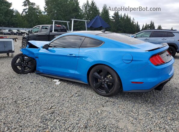 1FA6P8CF2P5303336 2023 FORD MUSTANG Blue Задня ліва чверть