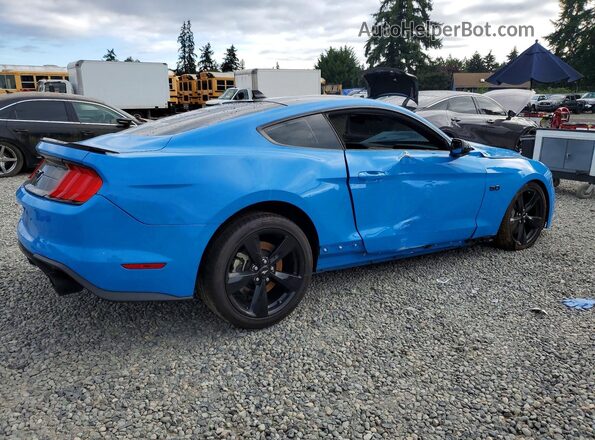 1FA6P8CF2P5303336 2023 FORD MUSTANG Blue Задня права чверть