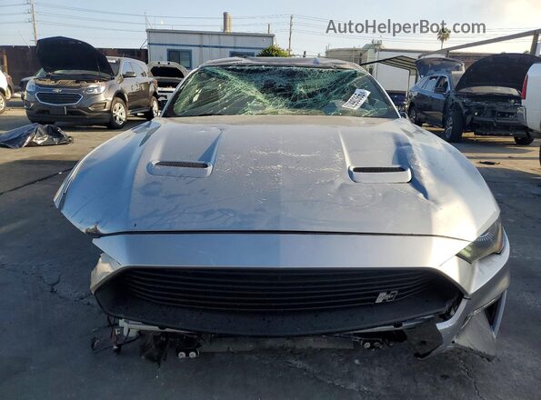 1FA6P8CF2P5303871 2023 FORD MUSTANG Silver Widok z przodu