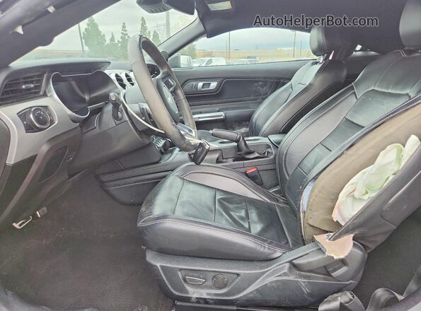 1FA6P8CF2P5307273 2023 FORD MUSTANG Charcoal წინა სალონის ხედი
