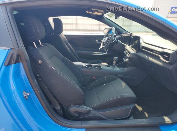1FA6P8CF2R5404296 2024 FORD MUSTANG Blue უკანა სავარძლების ხედი