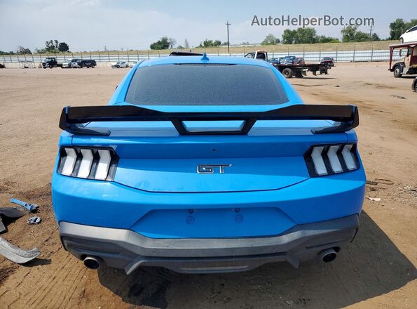 1FA6P8CF2R5404296 2024 FORD MUSTANG Blue უკანა ხედი