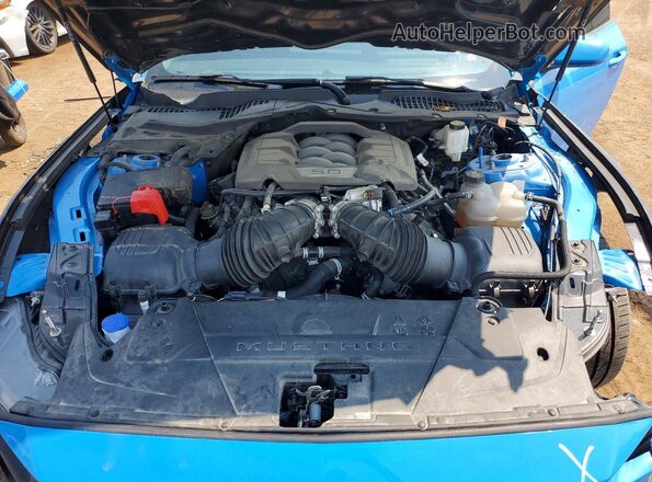 1FA6P8CF2R5404296 2024 FORD MUSTANG Blue უკანა სალონის ხედი