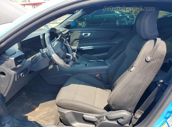 1FA6P8CF2R5404296 2024 FORD MUSTANG Blue წინა სალონის ხედი