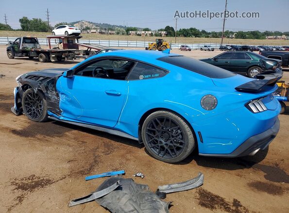 1FA6P8CF2R5404296 2024 FORD MUSTANG Blue უკანა მარცხენა