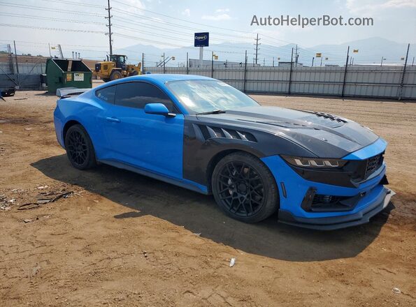 1FA6P8CF2R5404296 2024 FORD MUSTANG Blue წინა მარჯვენა