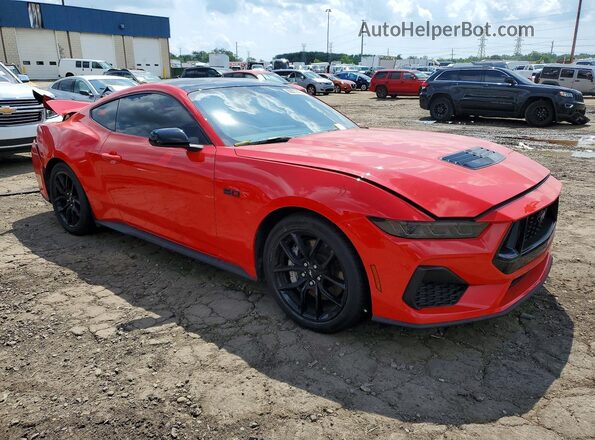 1FA6P8CF2R5419705 2024 FORD MUSTANG Red Przód prawy