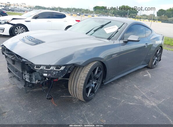 1FA6P8CF2R5421762 2024 FORD MUSTANG Gray Front left