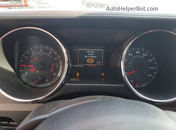 1FA6P8CF3G5264353 2016 FORD MUSTANG White Вид щитка приладів