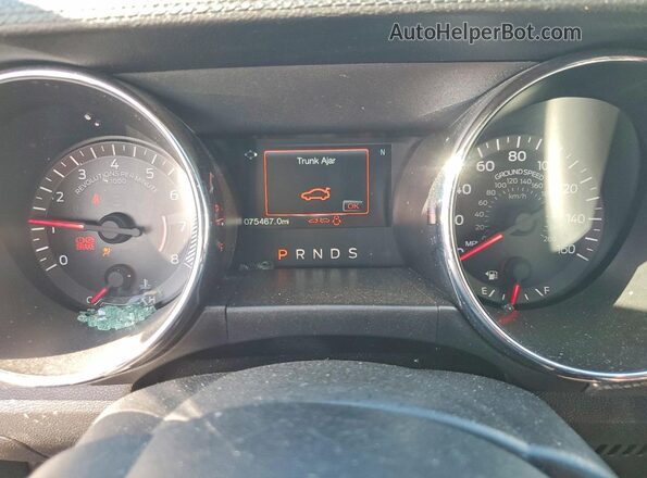 1FA6P8CF3G5269116 2016 FORD MUSTANG Gray Вид щитка приладів