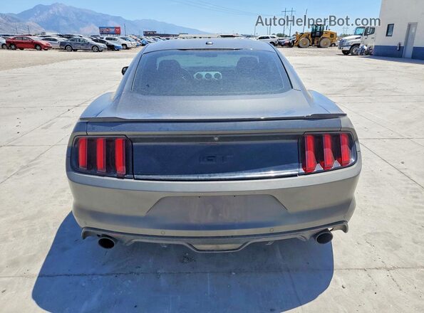 1FA6P8CF3G5290256 2016 FORD MUSTANG Gray Vista trasera