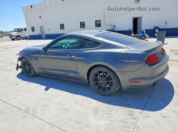 1FA6P8CF3G5290256 2016 FORD MUSTANG Gray Trasero izquierdo