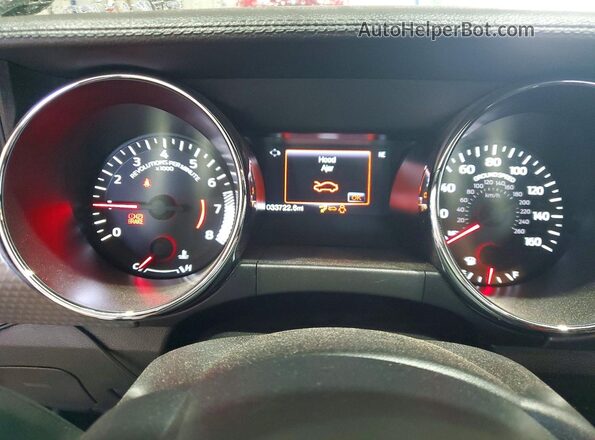1FA6P8CF3H5201786 2017 FORD MUSTANG Черный Вид щитка приборов