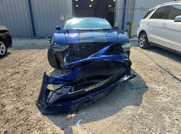 1FA6P8CF3J5100284 2018 FORD MUSTANG Blue Widok z przodu