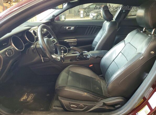 1FA6P8CF3J5127601 2018 FORD MUSTANG Black Widok wnętrza z przodu