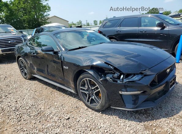 1FA6P8CF3K5132086 2019 FORD MUSTANG Black Delantero derecho