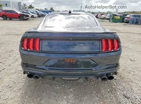 1FA6P8CF3L5145048 2020 FORD MUSTANG Black Widok z tyłu