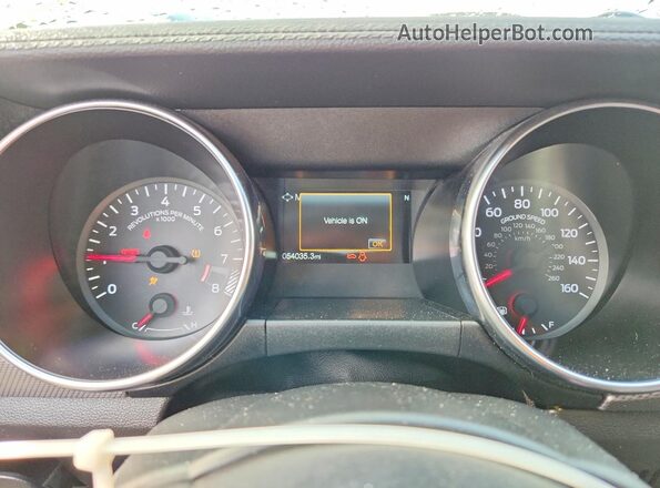 1FA6P8CF3L5145048 2020 FORD MUSTANG Black Widok zestawu wskaźników