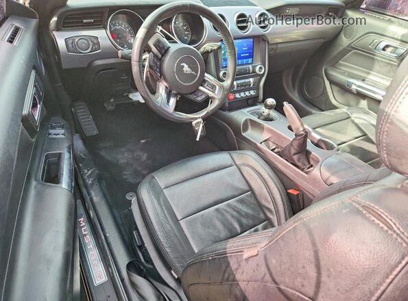 1FA6P8CF3L5145048 2020 FORD MUSTANG Black Widok deski rozdzielczej