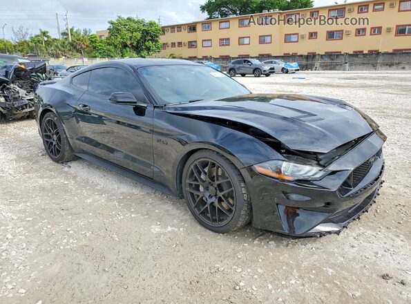 1FA6P8CF3L5145048 2020 FORD MUSTANG Black Przód prawy