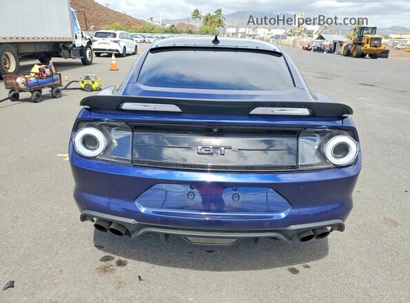 1FA6P8CF3L5182813 2020 FORD MUSTANG Blue უკანა ხედი