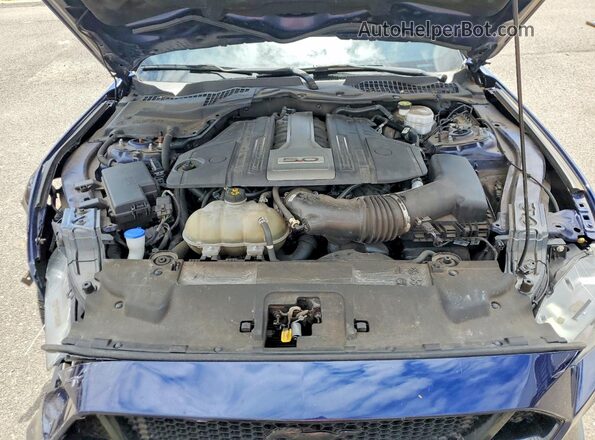 1FA6P8CF3L5182813 2020 FORD MUSTANG Blue უკანა სალონის ხედი