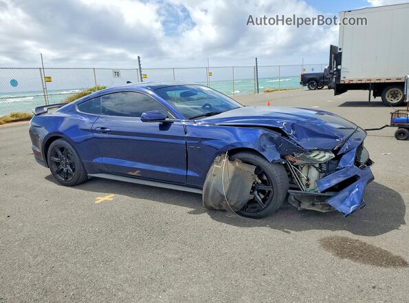 1FA6P8CF3L5182813 2020 FORD MUSTANG Blue წინა მარჯვენა