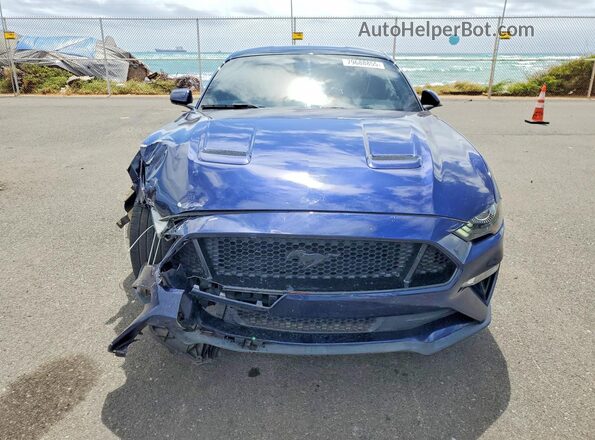 1FA6P8CF3L5182813 2020 FORD MUSTANG Blue წინა ხედი