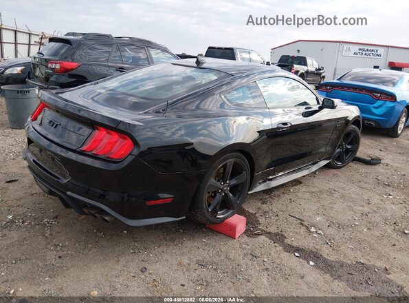 1FA6P8CF3M5146539 2021 FORD MUSTANG Black Trasero derecho