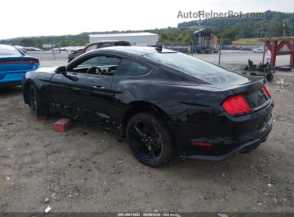 1FA6P8CF3M5146539 2021 FORD MUSTANG Black Trasero izquierdo