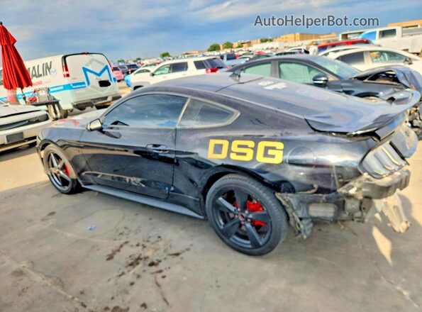 1FA6P8CF3M5154009 2021 FORD MUSTANG Black Հետևի ձախ