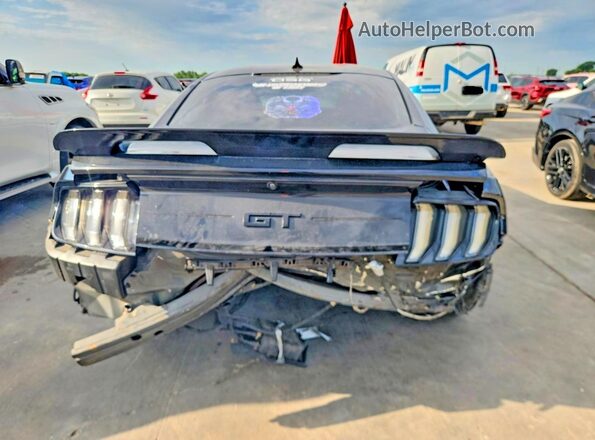1FA6P8CF3M5154009 2021 FORD MUSTANG Black Հետևի տեսք
